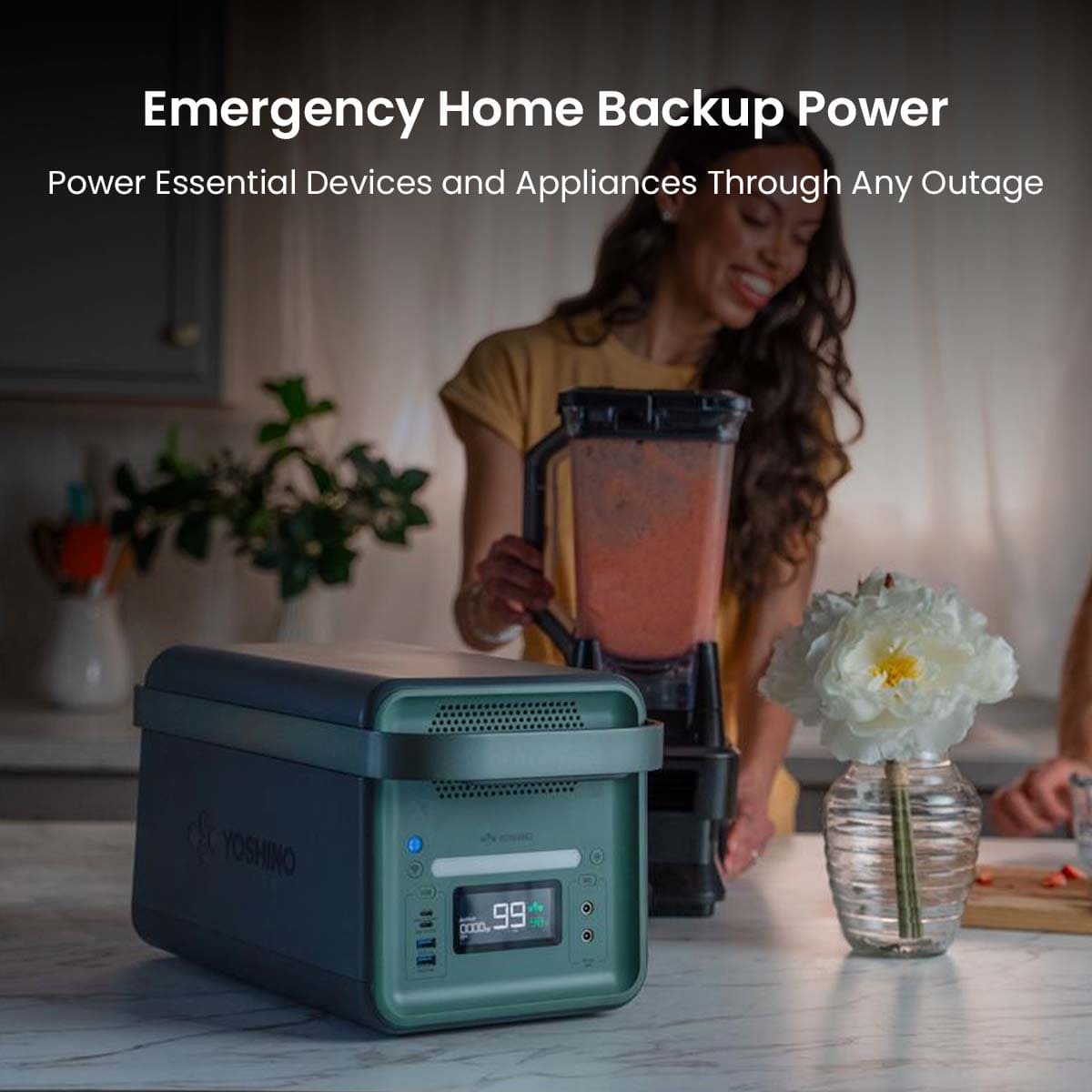 Yoshino B2000 Solid-State Portable Power Station - 2000W | 1326Wh - Green Vista Living