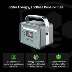 Yoshino B330 Power Station with SP100 Solar Panel - Green Vista Living