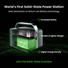 Yoshino B660 Solid-State Portable Power Station - 660W | 602Wh - Green Vista Living