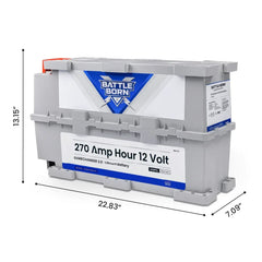 Battle Born 270Ah 12V GC3 LiFePO4 Heated Battery Kit - Green Vista Living