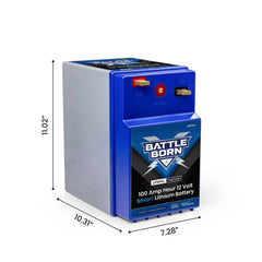 Battle Born 100Ah 12V GC2 Smart Heated LiFePO4 Deep Cycle Battery Kit - Green Vista Living