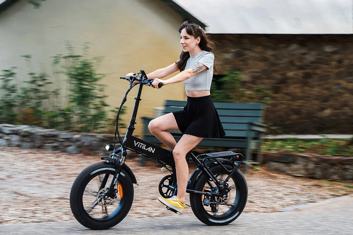 Vitilan V3 2.0 Folding Fat Tires Adult All Terrain Electric Bike - Green Vista Living