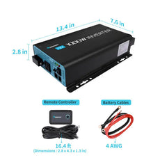 1000W 12V Pure Sine Wave Inverter with Power Saving Mode (New Edition)
