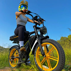 TST® Combo Sale R9 1500W Full-Suspension Moped Style Electric Bike