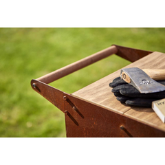 RB73 Ker 2mm CorTen Steel Wood Storage