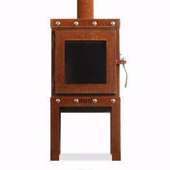 RB73 Piqua Compact CorTen Steel Wood Stove