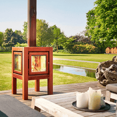 RB73 Quaruba L 3-Sided Glass Fireplace