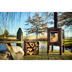 RB73 Quaruba XL 3-Sided Glass Fireplace