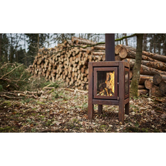 RB73 Quaruba XL 3-Sided Glass Fireplace