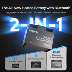 Renogy Pro - 12V 100Ah/200Ah Smart LiFePO4 Battery w/ Bluetooth & Self-Heating - Green Vista Living
