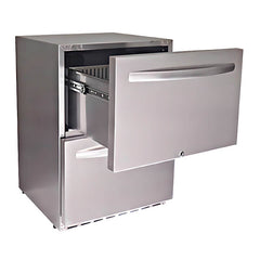 RCS 24-Inch 5.2 Cu. Ft. Outdoor Rated Dual Drawer Compact Refrigerator - REFR4