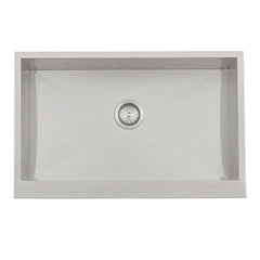 RCS 32-Inch Outdoor Farm House Stainless Steel Sink With Hold and Cold Faucet - RSNK3A