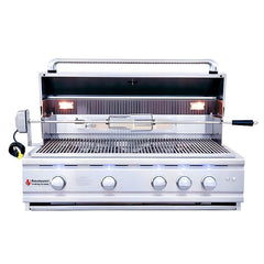 RCS Cutlass Pro 38 Inch 4 Burner Freestanding Gas Grill with Ceramic Briquettes