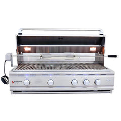 RCS Cutlass Pro 42 Inch 4 Burner Freestanding Gas Grill with Flame Tamers