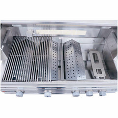 RCS Cutlass Pro 42 Inch 4 Burner Freestanding Gas Grill with Flame Tamers
