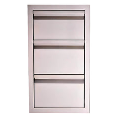 RCS Valiant 17 Inch Stainless Steel Double Drawer & Paper Towel Holder - VTHC1