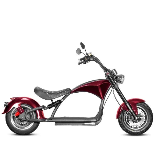 LinksEride M1P Citycoco 2000W 60V 30Ah Full Suspension Fat Tire Lithium Electric Scooter - Green Vista Living