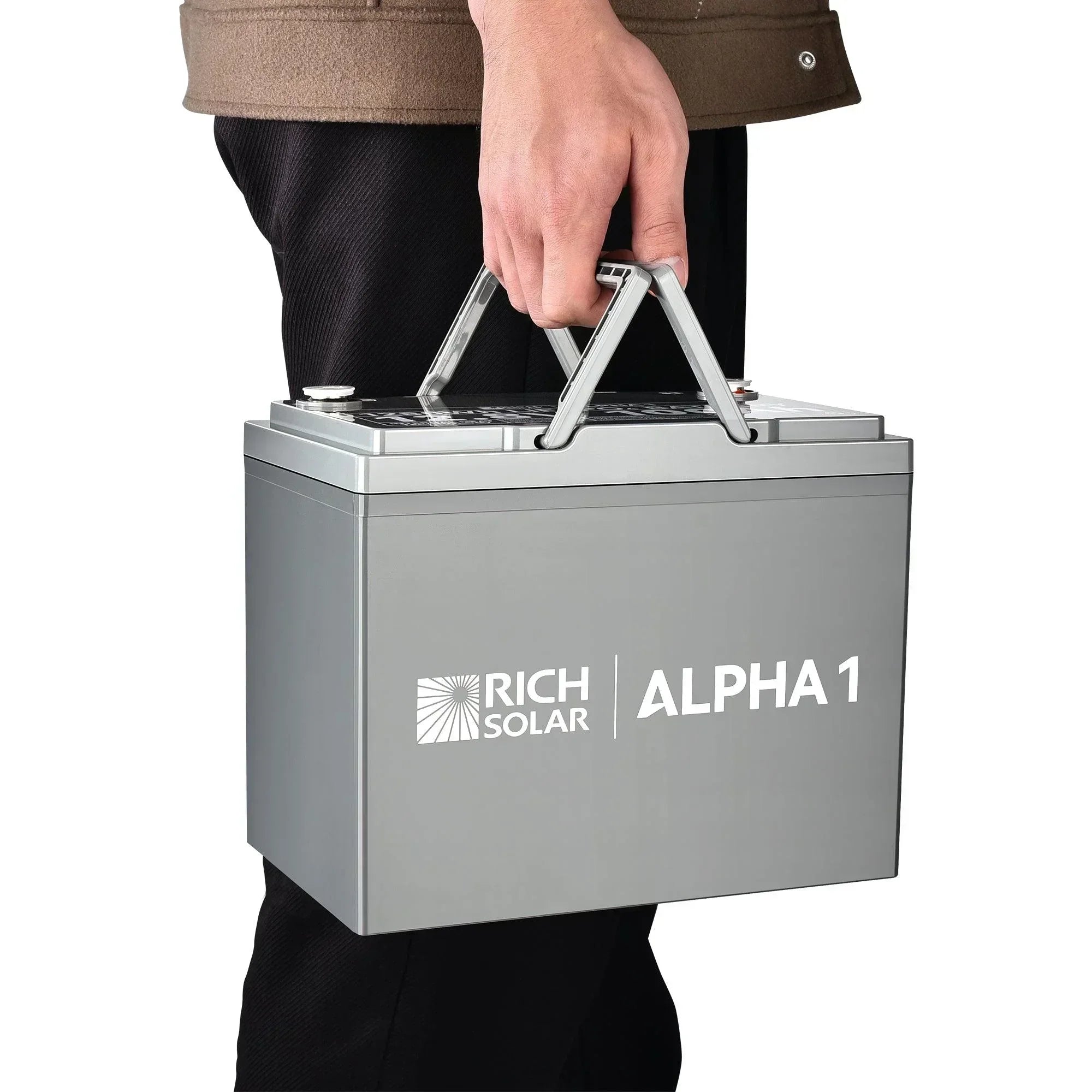 ALPHA 1 | 12V 100Ah LiFePO4 Battery | Powerful 12V Lithium Battery for RVs, Trailers, Vans, Boats, Off-Grid | 5,000 Lifetime Cycles | Bluetooth and Internal Heat Technology - Green Vista Living