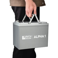 ALPHA 1 | 12V 100Ah LiFePO4 Battery | Powerful 12V Lithium Battery for RVs, Trailers, Vans, Boats, Off-Grid | 5,000 Lifetime Cycles | Bluetooth and Internal Heat Technology - Green Vista Living