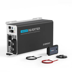 1000W 12V Pure Sine Wave Inverter with UPS Transfer Switch and Built-in Bluetooth - Green Vista Living