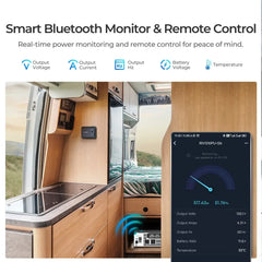 1000W 12V Pure Sine Wave Inverter with UPS Transfer Switch and Built-in Bluetooth - Green Vista Living