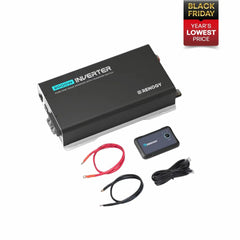 2000W 12V Pure Sine Wave Inverter with UPS Transfer Switch and Built-in Bluetooth