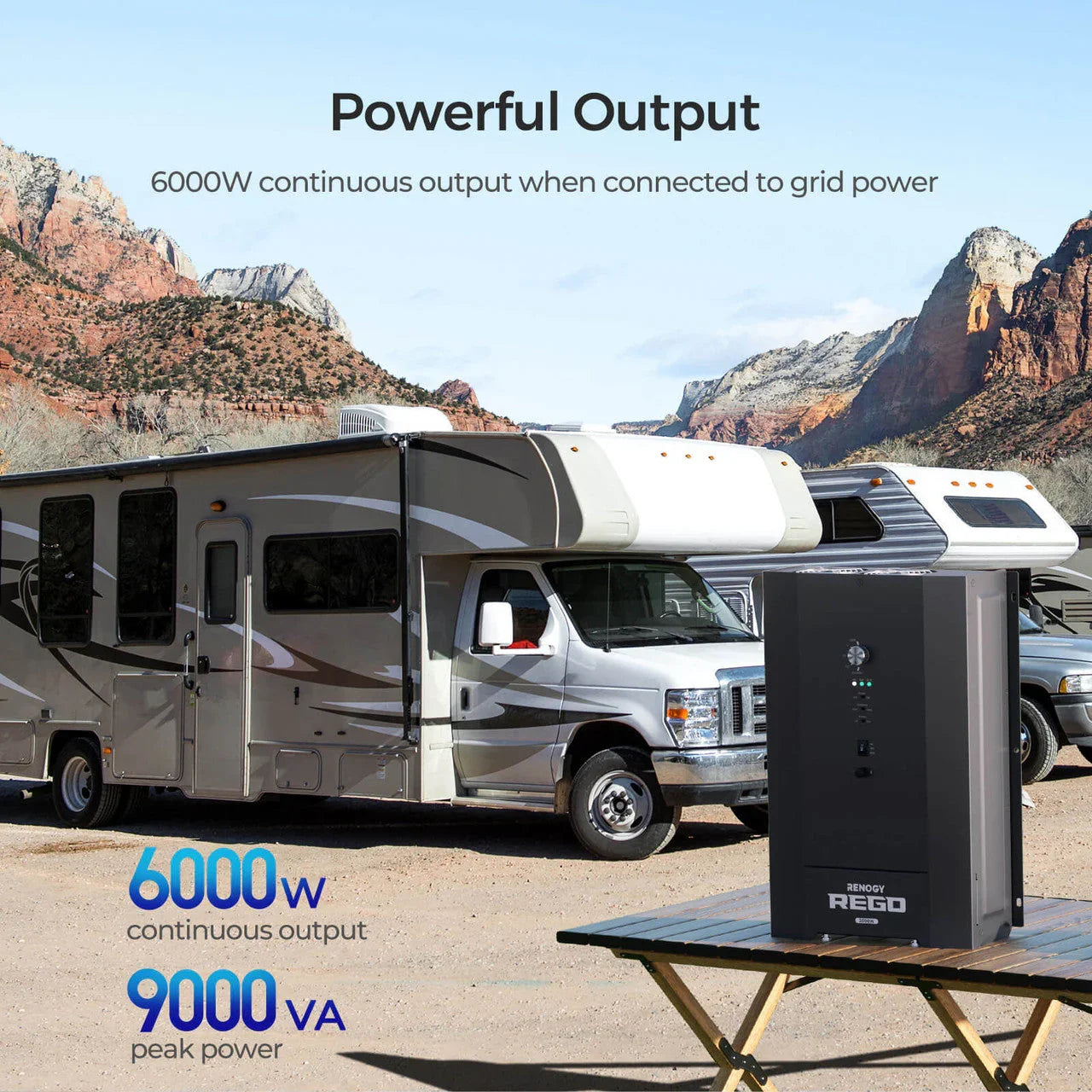 Renogy REGO 3000W 12V Pure Sine Wave HF Inverter Charger Split-phase Design - Green Vista Living