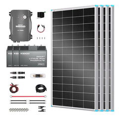 Essential Off-Grid Solar Kit 800W 12V | Optional 3.6kWh LiFePO4 Battery