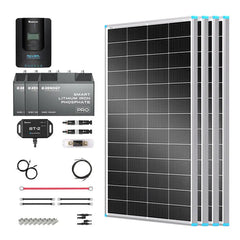 Essential Off-Grid Solar Kit 800W 12V | Optional 3.6kWh LiFePO4 Battery