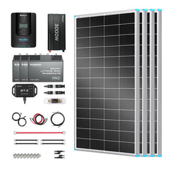 Essential Off-Grid Solar Kit 800W 12V | Optional 3.6kWh LiFePO4 Battery