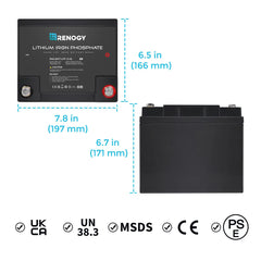 Lithium Iron Phosphate Battery 12 Volt 50 Ah