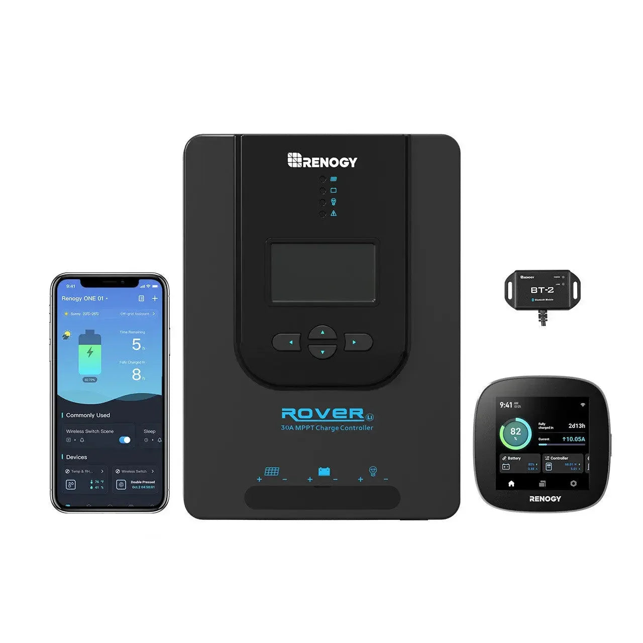 Renogy Rover Li 30 Amp MPPT Solar Charge Controller w/ Renogy ONE Core - Green Vista Living