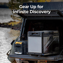 BougeRV ROVER2000 Semi-Solid Portable Power Station with ROCKY Metal Fridge - Green Vista Living