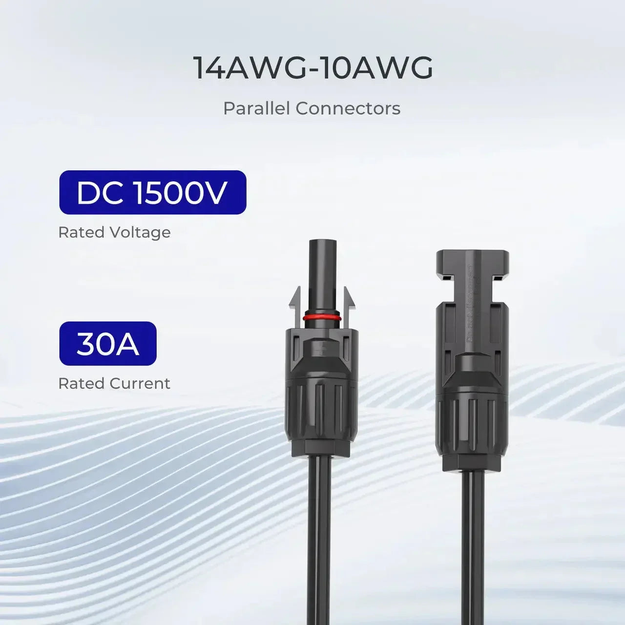 Solar Connectors Y Branch Parallel Adapter Cable MMF+FFM Pair - Green Vista Living