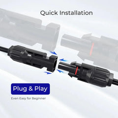 Solar Connectors Y Branch Parallel Adapter Cable MMF+FFM Pair - Green Vista Living