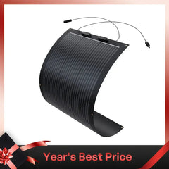 Renogy Flexible 100W 12V Black Division Lightweight Monocrystalline Solar Panel - Green Vista Living