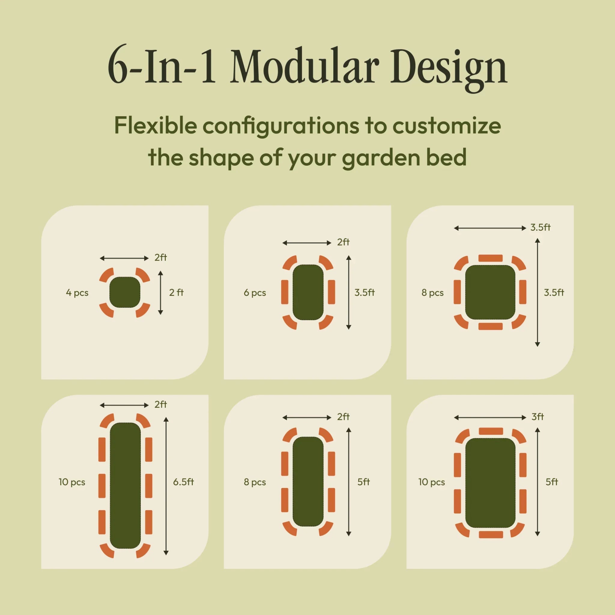 Bootstrap Farmer 17" Metal Modular Raised Garden Bed Kit | 6 in 1 "No Tools Needed" - Green Vista Living