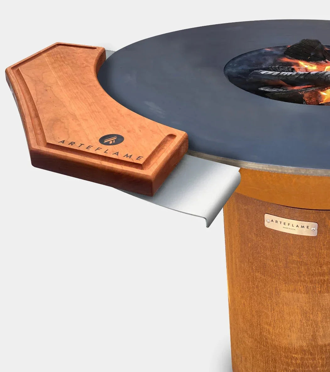 Custom Cherry Wood Cutting Block for 40" Arteflame Grills - Elegant and Durable - Green Vista Living
