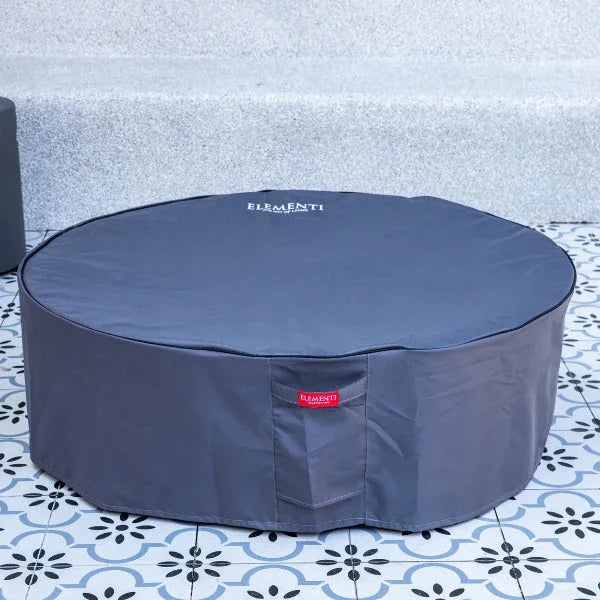 Elementi Plus Rose Bowl 48" Round Concrete Fire Bowl OFG420 - Green Vista Living