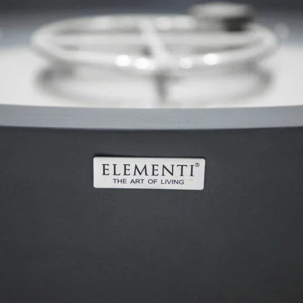 Elementi Plus Rose Bowl 48" Round Concrete Fire Bowl OFG420 - Green Vista Living
