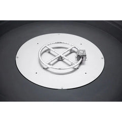 Elementi Plus Rose Bowl 48" Round Concrete Fire Bowl OFG420 - Green Vista Living