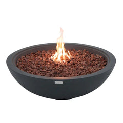 Elementi Plus Rose Bowl 48" Round Concrete Fire Bowl OFG420 - Green Vista Living