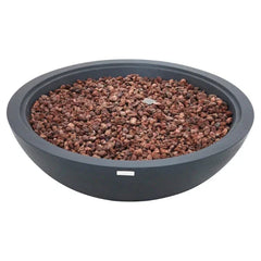 Elementi Plus Rose Bowl 48" Round Concrete Fire Bowl OFG420 - Green Vista Living