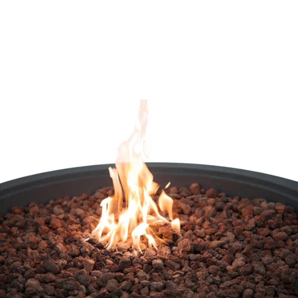 Elementi Plus Rose Bowl 48" Round Concrete Fire Bowl OFG420 - Green Vista Living