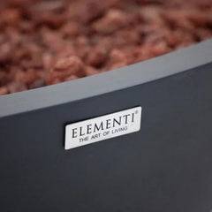 Elementi Plus Rose Bowl 48" Round Concrete Fire Bowl OFG420 - Green Vista Living
