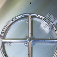 Elementi Plus Rose Bowl 48" Round Concrete Fire Bowl OFG420 - Green Vista Living