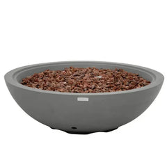 Elementi Plus Rose Bowl 48" Round Concrete Fire Bowl OFG420 - Green Vista Living