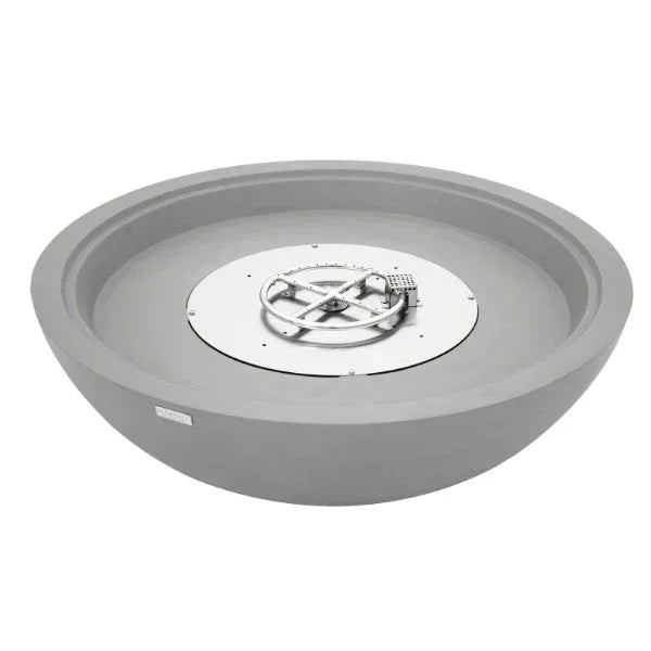 Elementi Plus Rose Bowl 48" Round Concrete Fire Bowl OFG420 - Green Vista Living