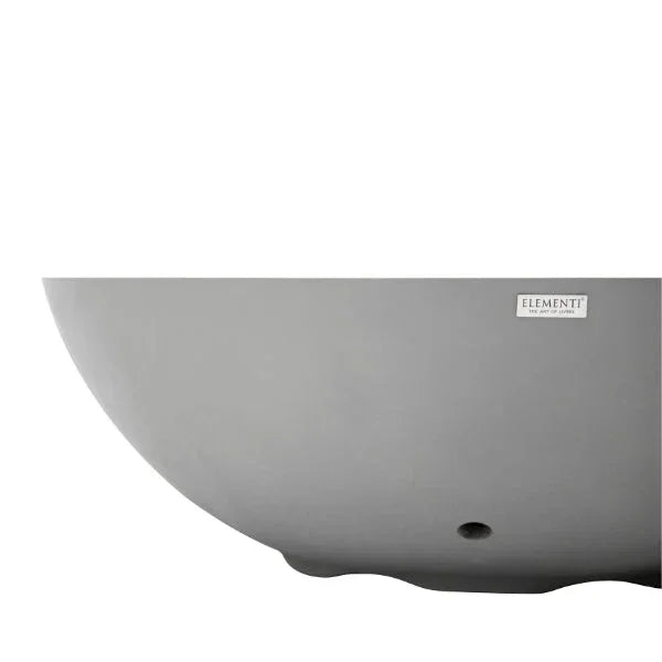 Elementi Plus Rose Bowl 48" Round Concrete Fire Bowl OFG420 - Green Vista Living