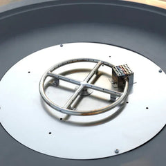 Elementi Plus Rose Bowl 48" Round Concrete Fire Bowl OFG420 - Green Vista Living